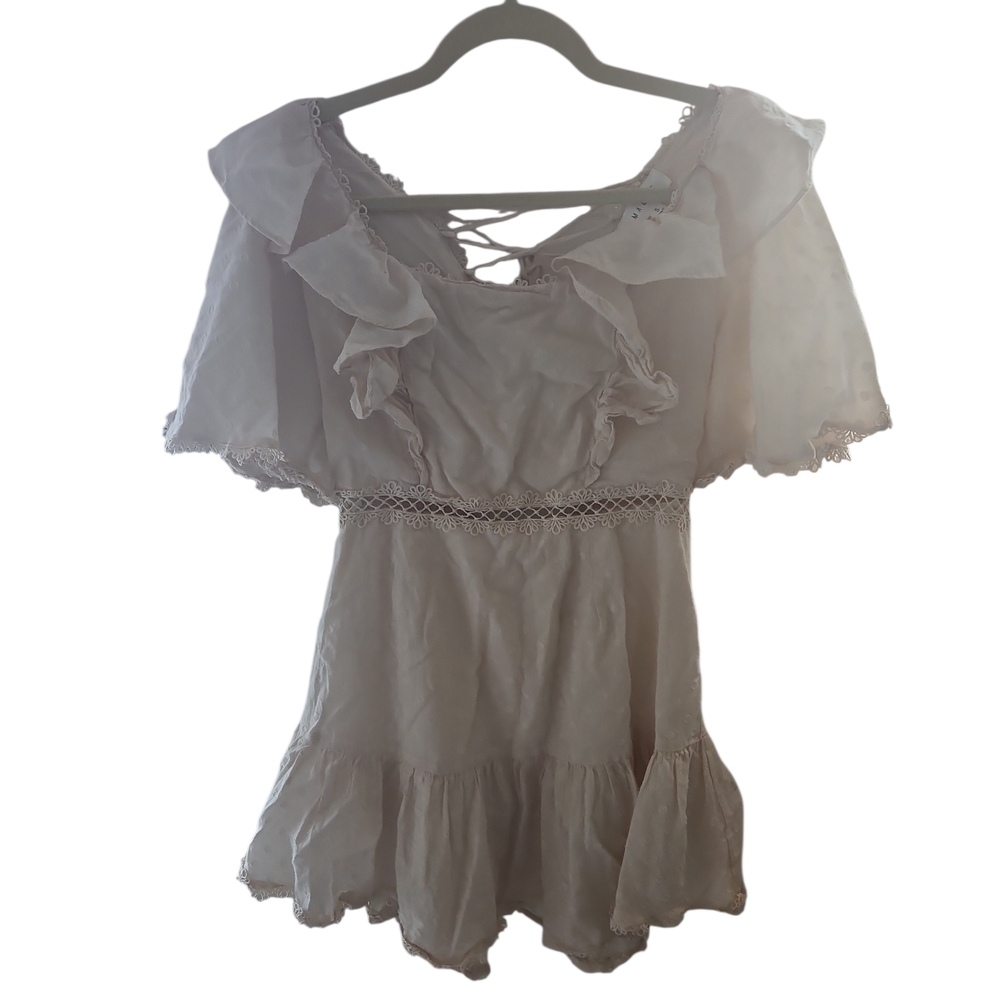 MABLE Cream Ruffle Dress - Picture 6 of 6